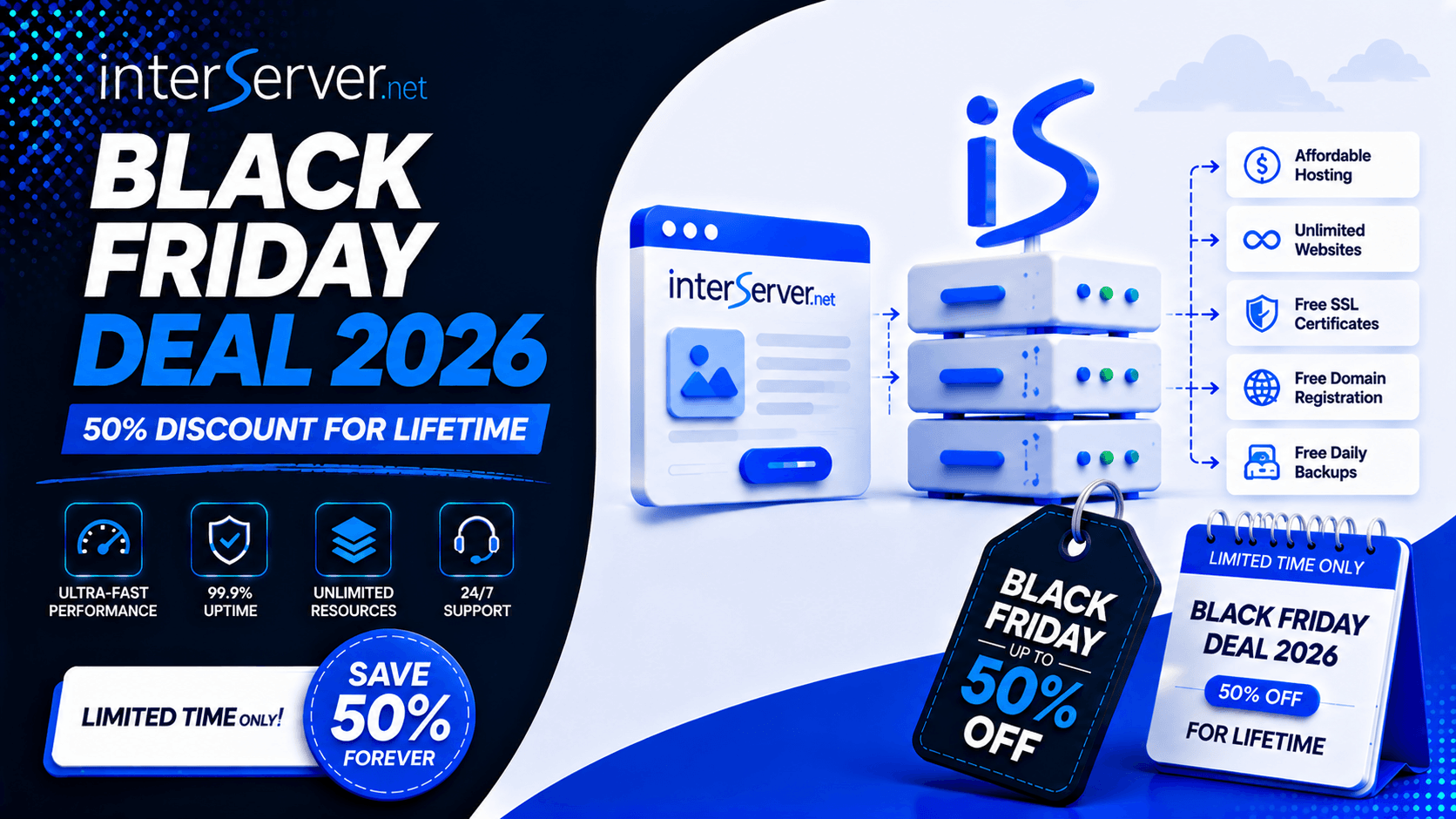InterServer Black Friday Deal 2026: 50% Discount For Lifetime