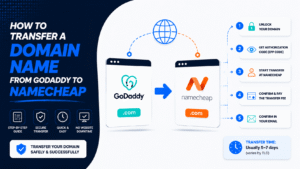 How to Transfer a Domain Name From GoDaddy to Namecheap