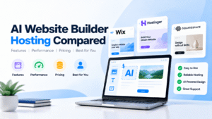 AI website builder hosting compared