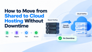 How to move from shared to cloud hosting without downtime