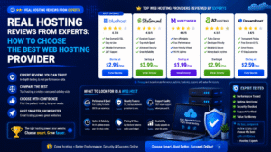 Real Hosting Reviews From Experts: How to Choose the Best Web Hosting Provider
