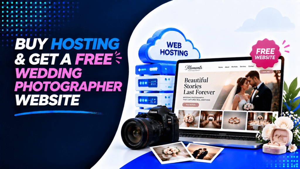 Buy Hosting & Get a Free Wedding Photographer Website