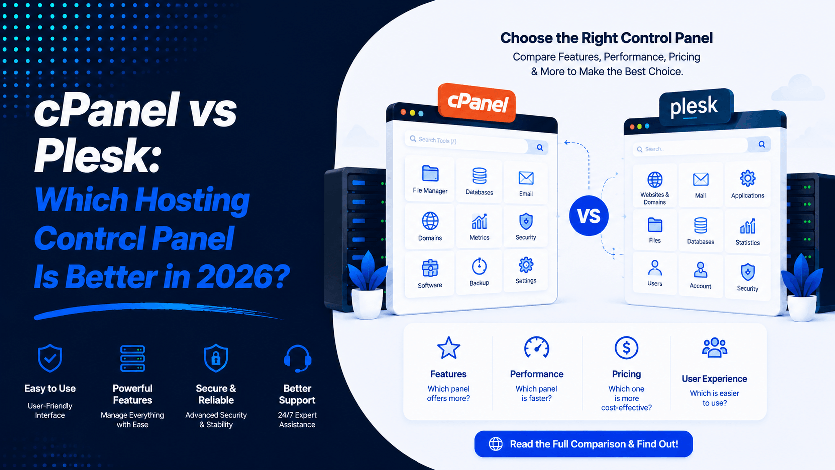 cPanel vs Plesk: Which Hosting Control Panel Is Better in 2026?