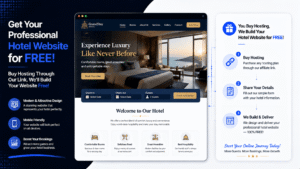Free Hotel Website with Hosting Purchase Through Our Link
