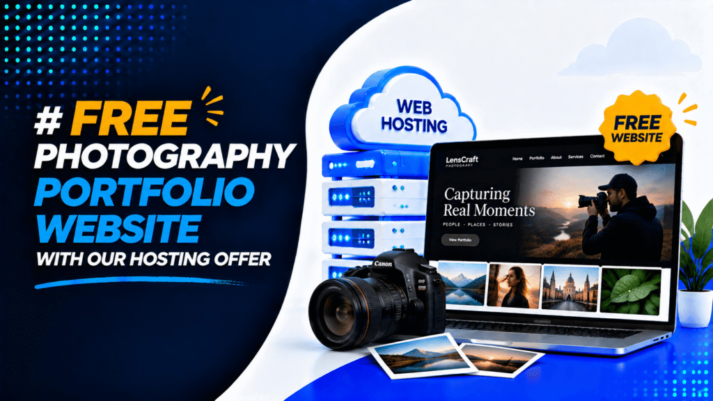 Free Photography Portfolio Website with Our Hosting Offer