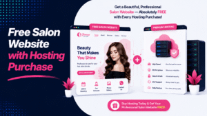Free Salon Website with Hosting Purchase