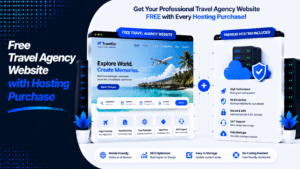 Free Travel Agency Website with Hosting Purchase