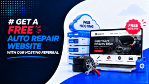 Get a Free Auto Repair Website with Our Hosting Referral