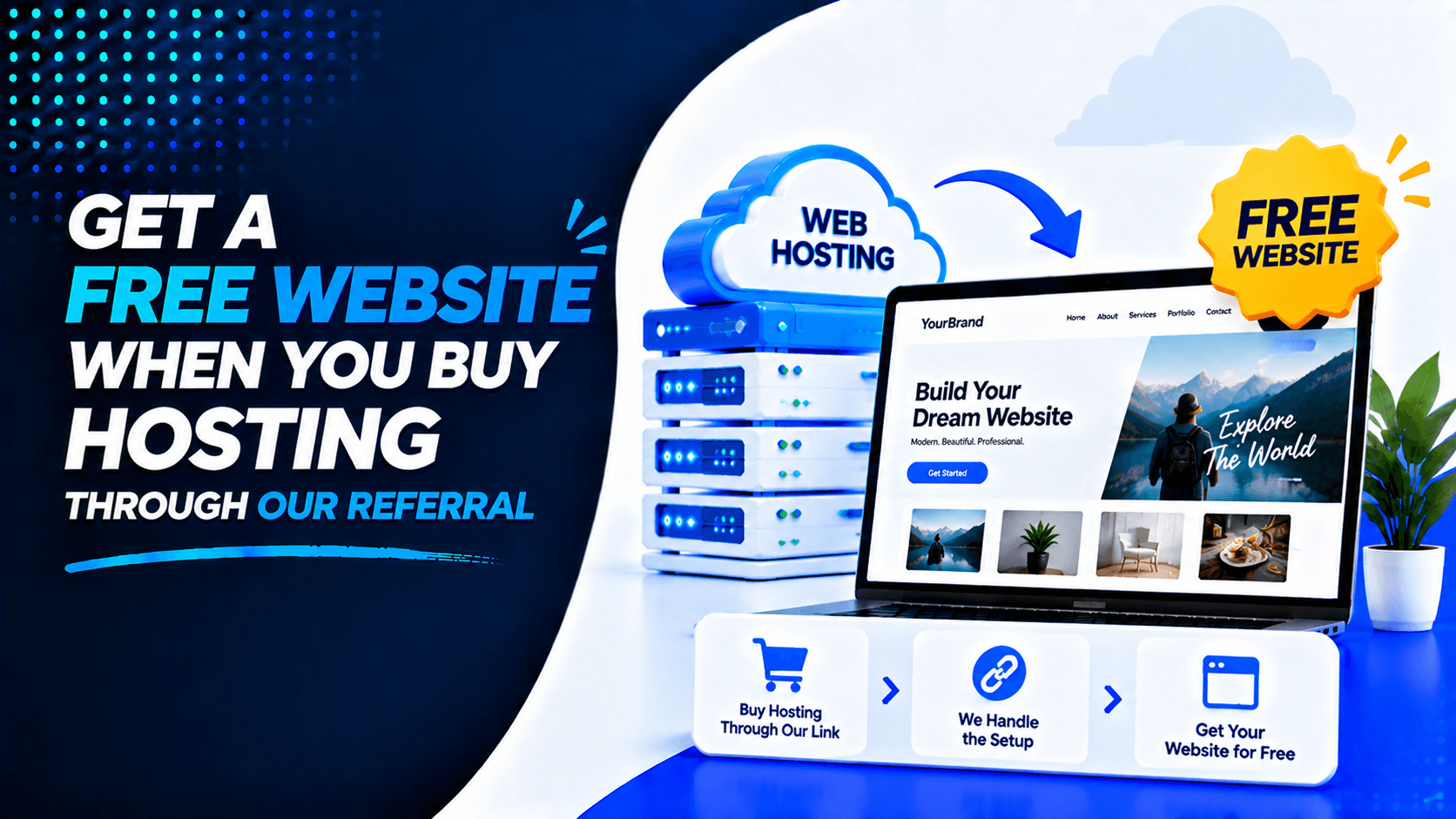Get a Free Website When You Buy Hosting Through Our Referral