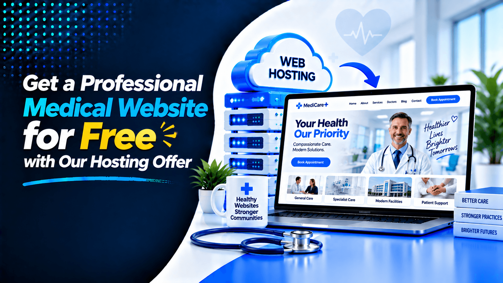 Get a Professional Medical Website for Free with Our Hosting Offer
