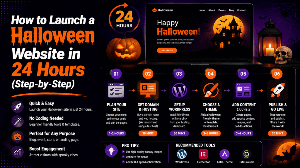 How to Launch a Halloween Website in 24 Hours (Step-by-Step)