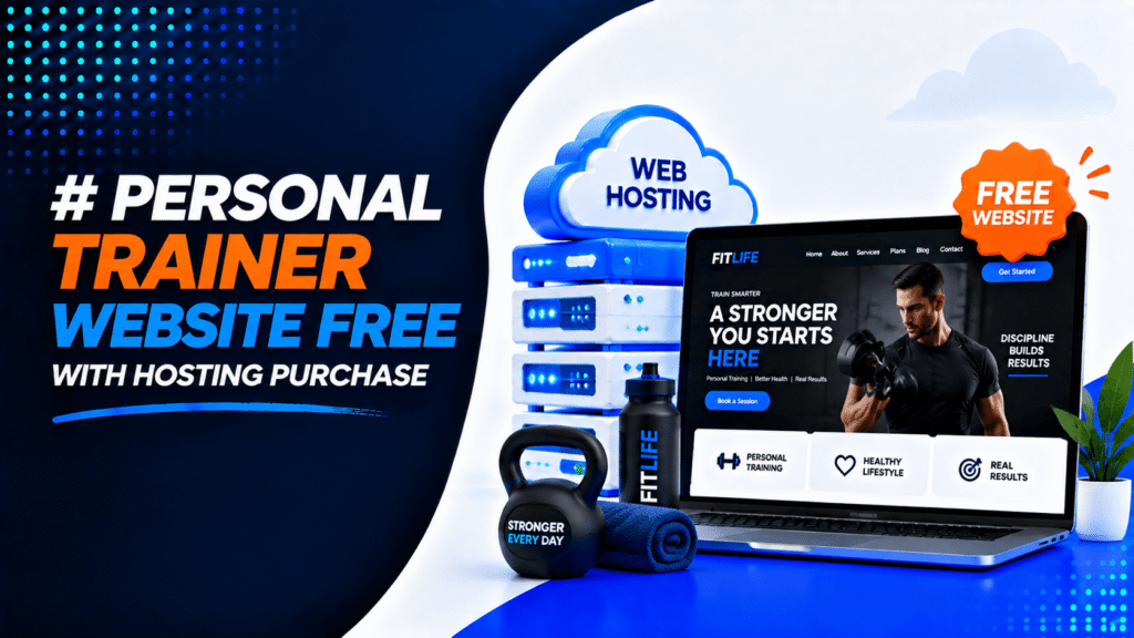 Personal Trainer Website Free with Hosting Purchase