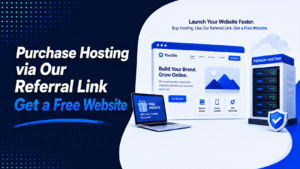 Purchase Hosting via Our Referral Link and Get a Free Website