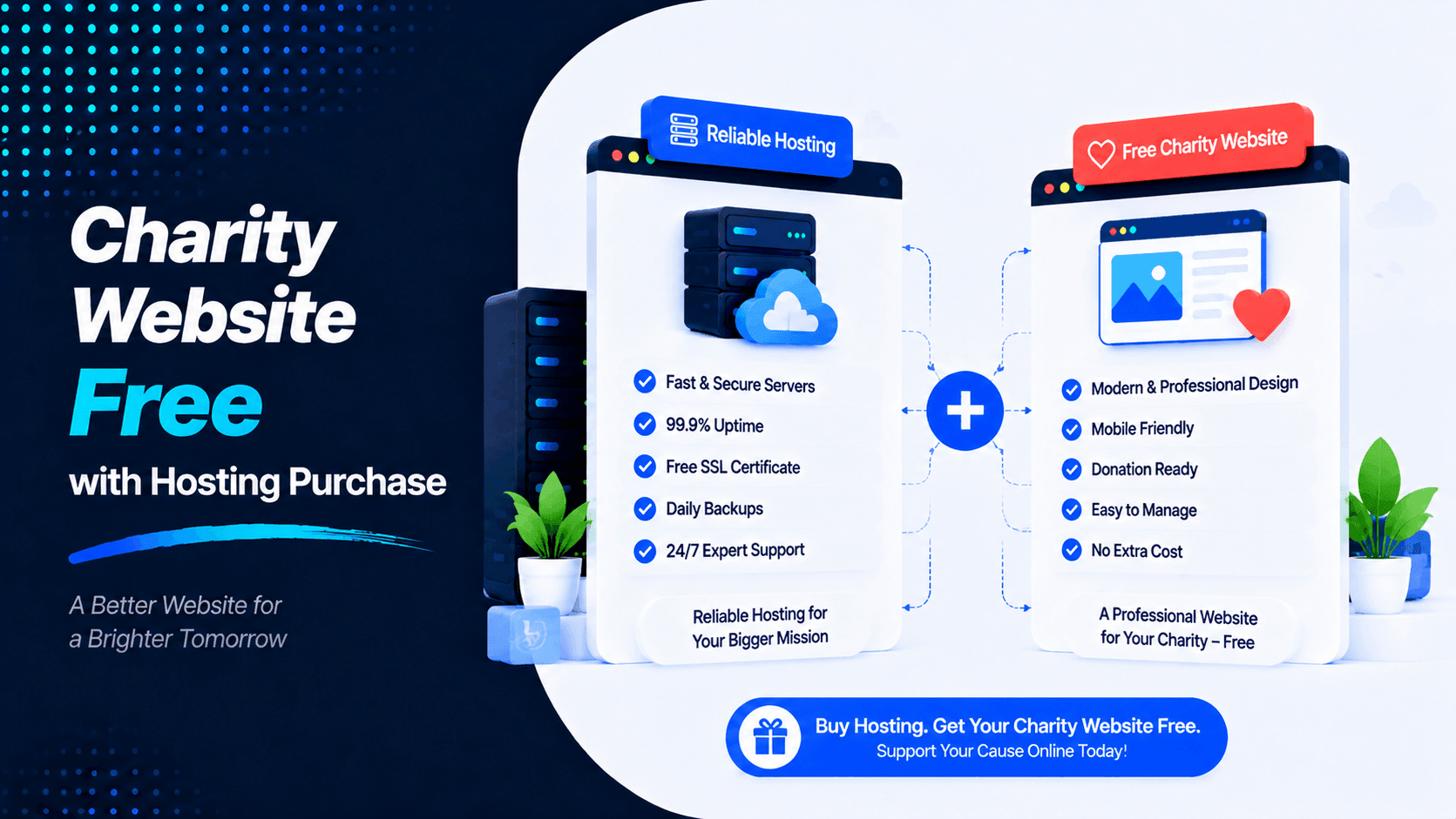 Charity Website Free with Hosting Purchase