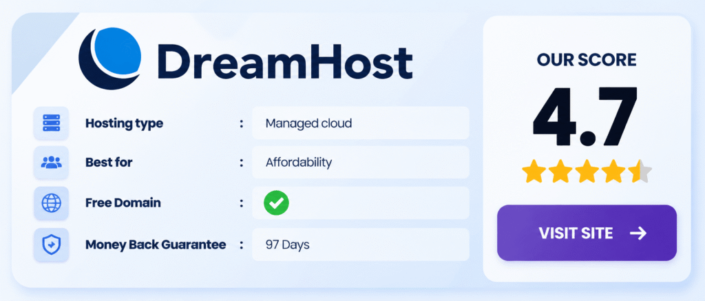 DreamHost fastest wordpress hosting