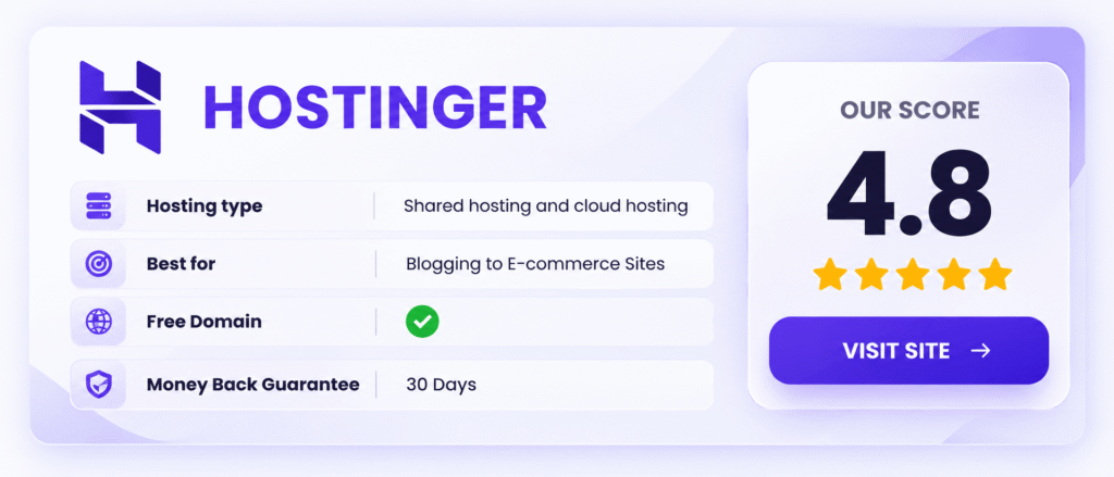 Hostinger fastest wordpress hosting